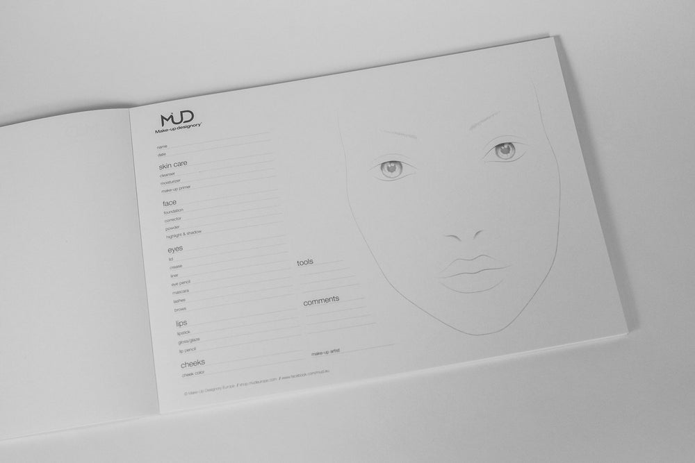 Continuity Face Chart - Large-Make-up Designory